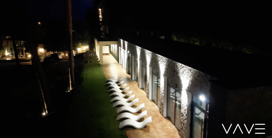 WANGA SAUNA & SPA oświetlenie architektoniczne - Wavelight