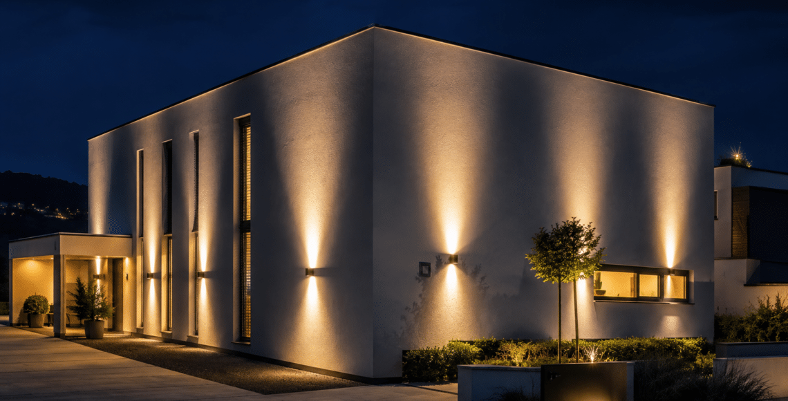 Jak światło zmienia percepcję bryły budynku - podstawy light architecture - VAVE Light